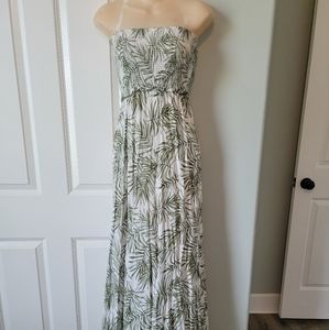 Forever 21 Palm leaf maxi tube top small